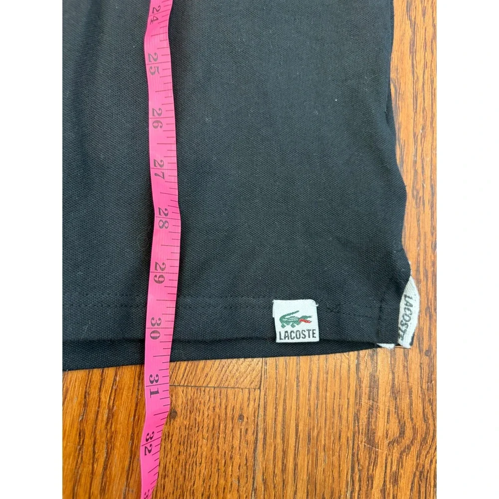 Lacoste Girls XL Black Cotton Pique Polo Dress NWT Preppy Tenniscore